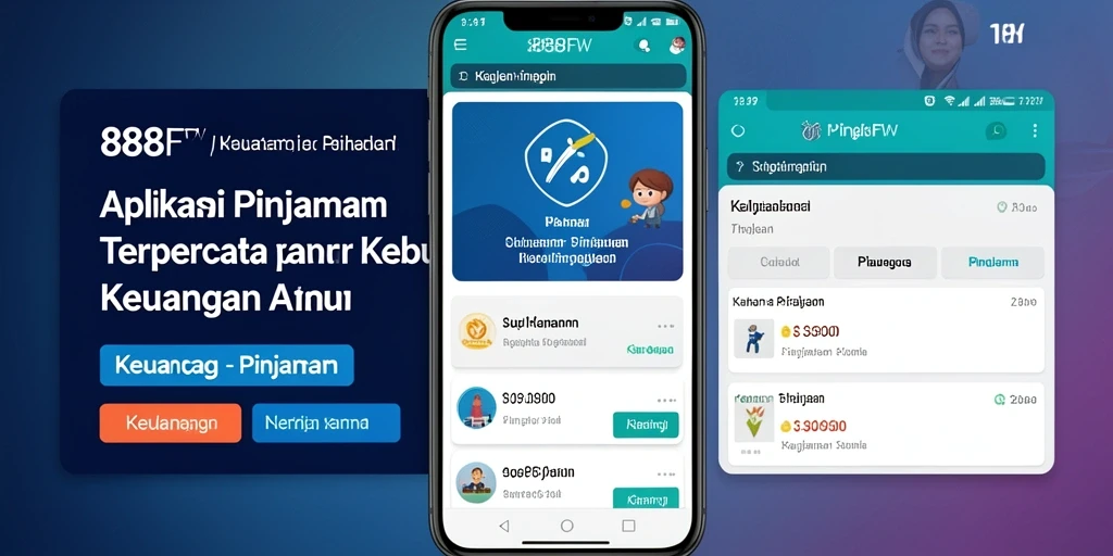 Screenshot aplikasi 888FW dengan antarmuka pinjaman yang jelas dan mudah digunakan.