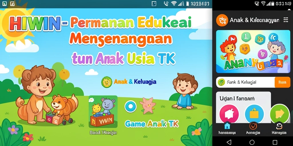Antarmuka HIWIN yang ceria dan menyenangkan untuk anak-anak.