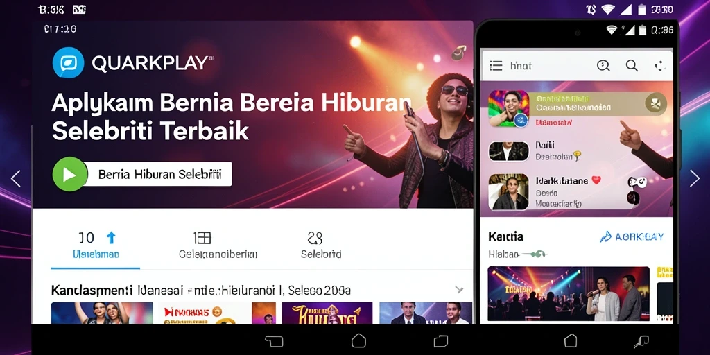 Tampilan antarmuka QUARKPLAY yang menarik dan informatif.