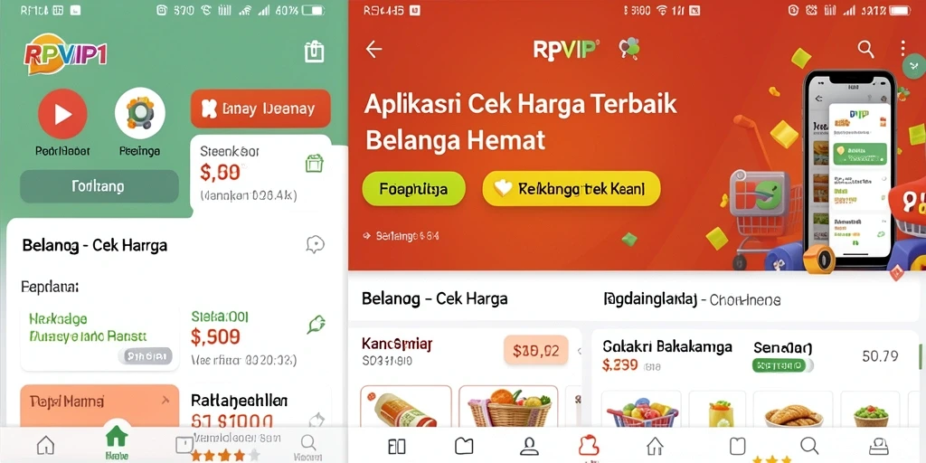 Antarmuka RPVIP1 yang sederhana dan fungsional untuk cek harga.