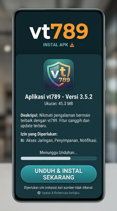 Tampilan halaman APK vt789