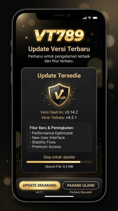 Tampilan riwayat versi vt789